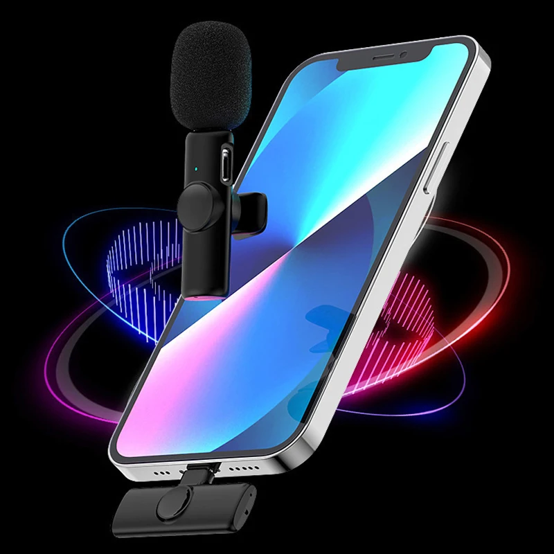 Micrófono Lavalier inalámbrico profesional para iPhone, iPad, portátil, Android, videojuegos en vivo, grabación, entrevista, micrófono de negocios - imagen 4