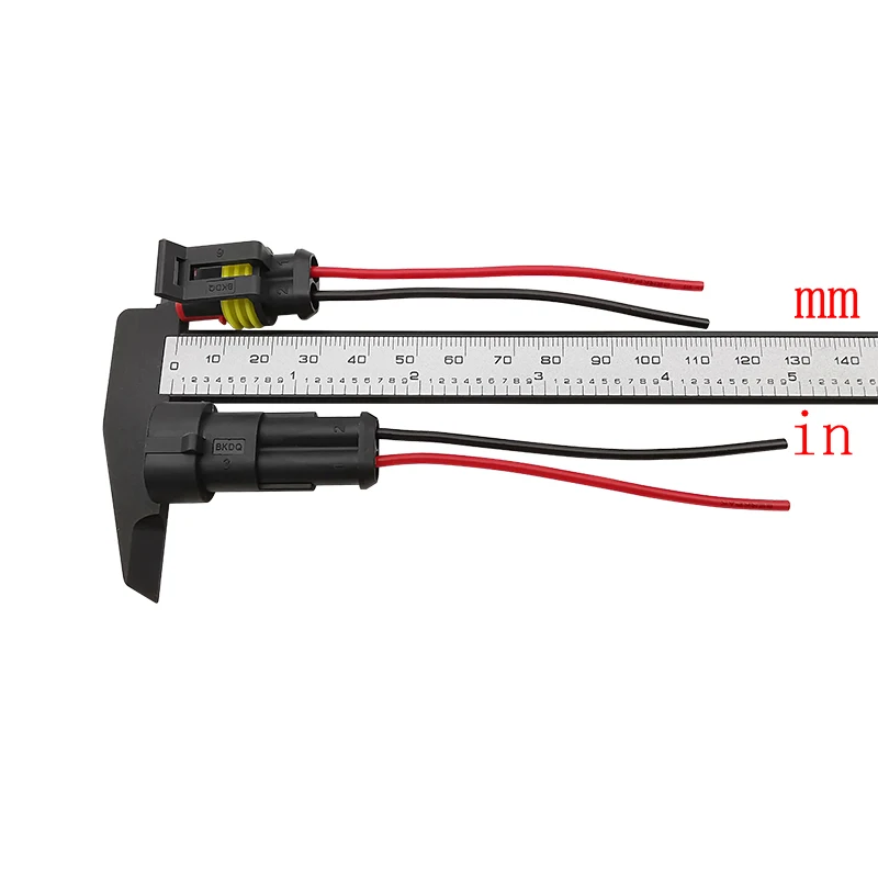 Conectores eléctricos impermeables para coche, motocicleta, Scooter, juguetes marinos, bricolaje, 2 vías, macho y hembra, 5 pares - imagen 5