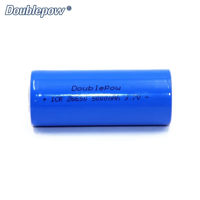 Doublepow 26650 batería de litio recargable 3,7 V 5000mAh baterías de iones de litio para linterna lámpara de minería micrófono inalámbrico - imagen 3