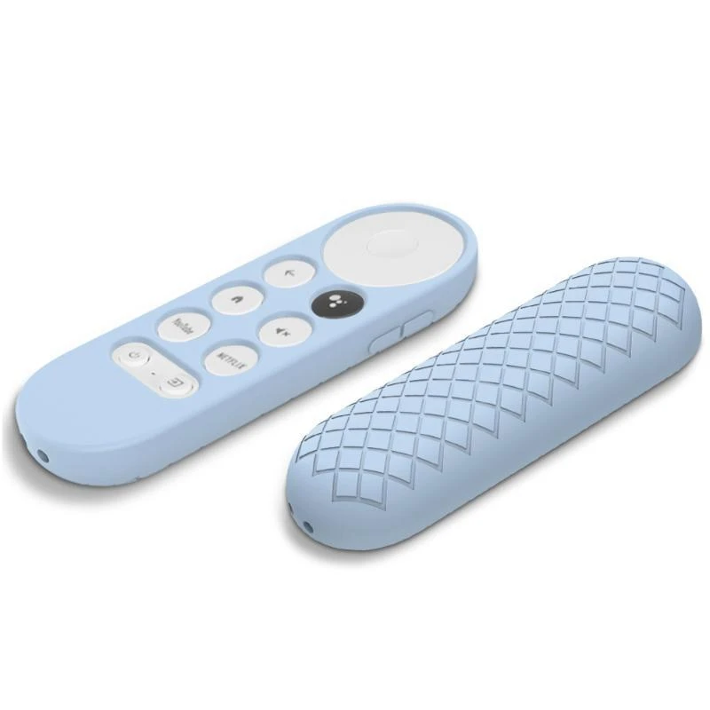 Funda de silicona para Chromecast 2020 para Google TV, mando a distancia por voz, cubierta protectora a prueba de golpes, Control remoto por voz, carcasa antisuciedad - imagen 3