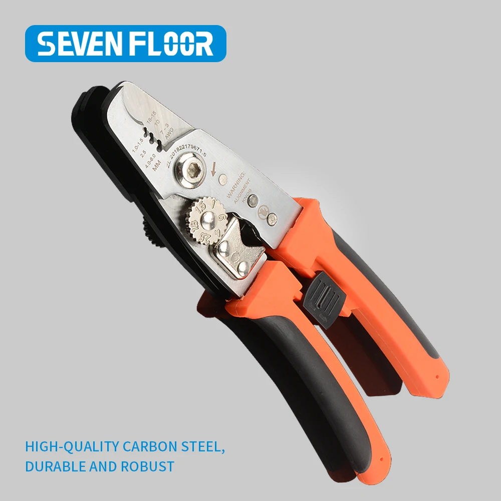 Cortador pelador de cables, alicates multifunción, herramientas duraderas manuales para electricista con tijeras para cables laterales, fáciles de usar - imagen 2