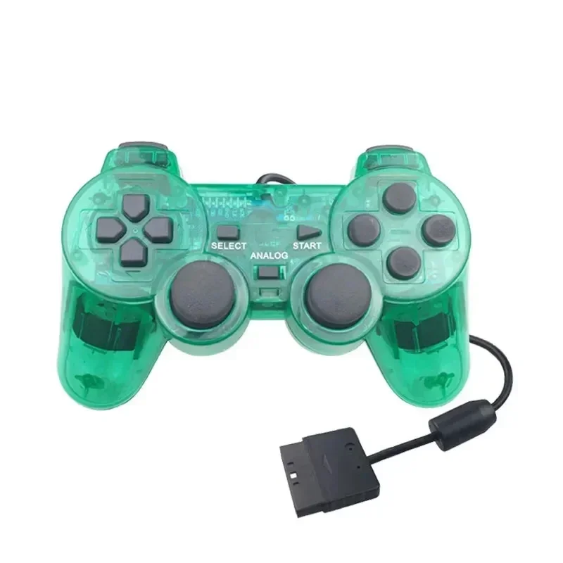 Mando con cable de Color transparente para consola PS2, mando de juegos remoto, Joystick para mando de PS2 - imagen 3