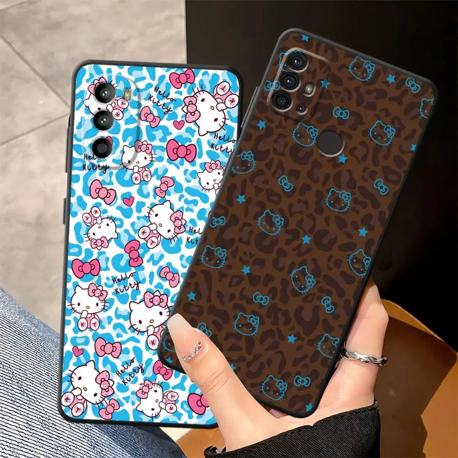 Funda para Motorola Mot G60s G32 G53 G30 G50 G22 Edge40 G71 G60 G51 G73 G52 Edge 20 Pro 30 Lite cubierta de teléfono suave negra G31 dibujos animados