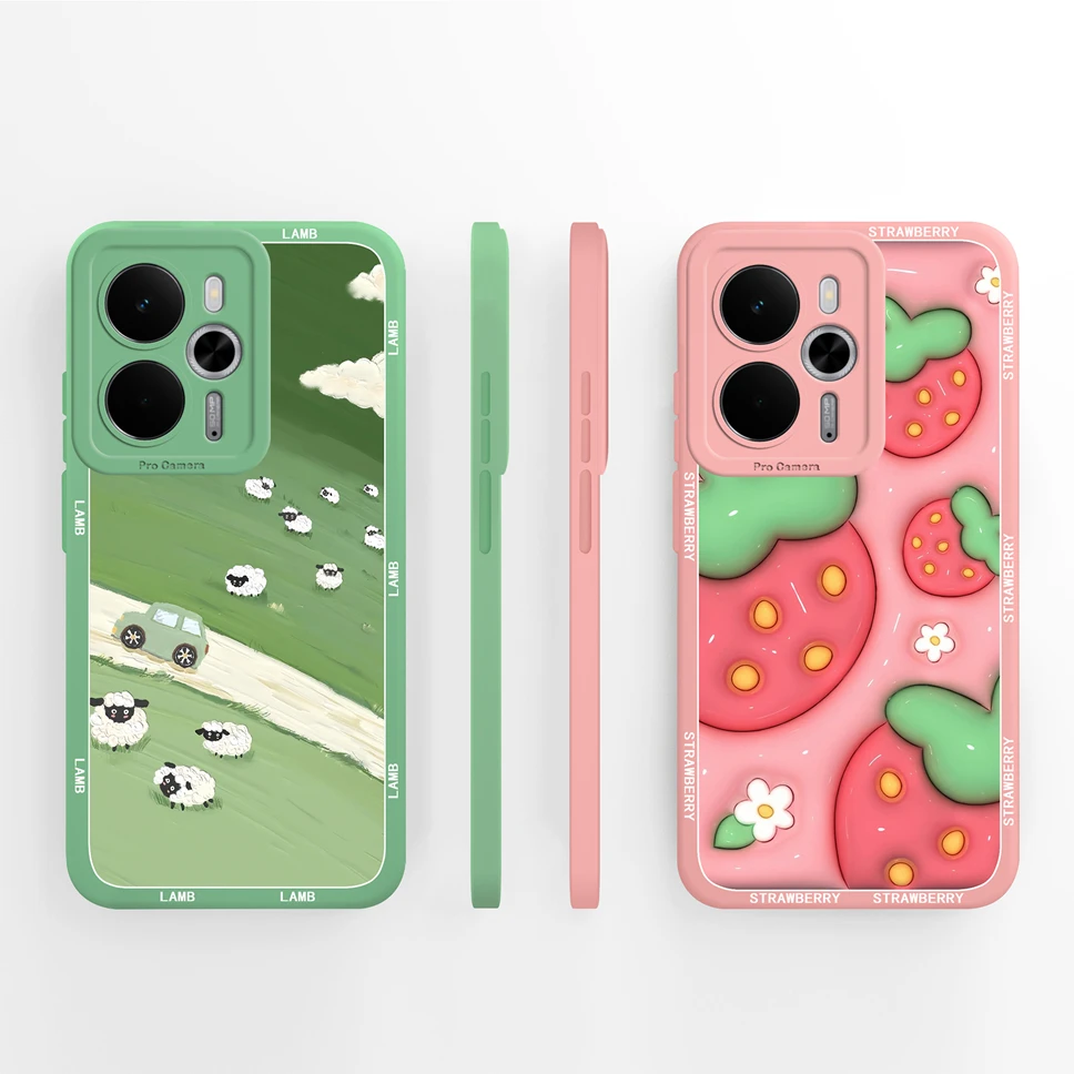 Funda para Realme 14 T 5G diseño de mariposa carcasa de teléfono protección de cámara Funda trasera de silicona líquida suave para Realme14T Funda Capa - imagen 3
