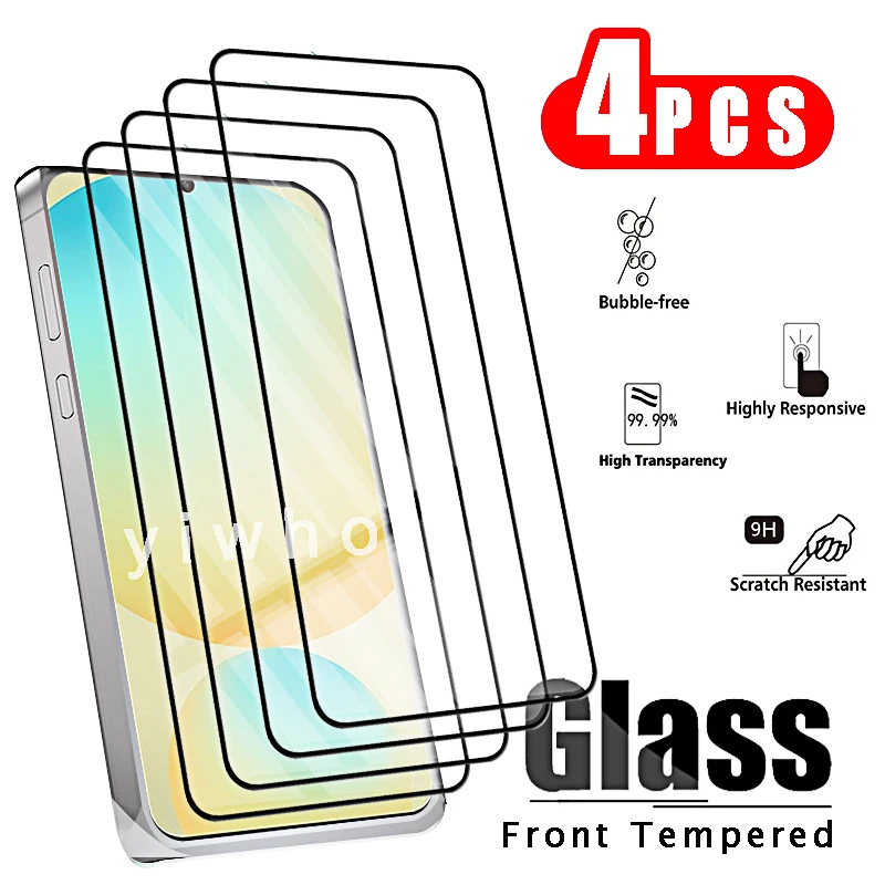 4 Uds vidrio templado para Samsung Galaxy S24FE S23 S21 S20 FE protectores de pantalla vidrio Protector frontal HD S24 S 24 Fe película de cubierta - imagen 2