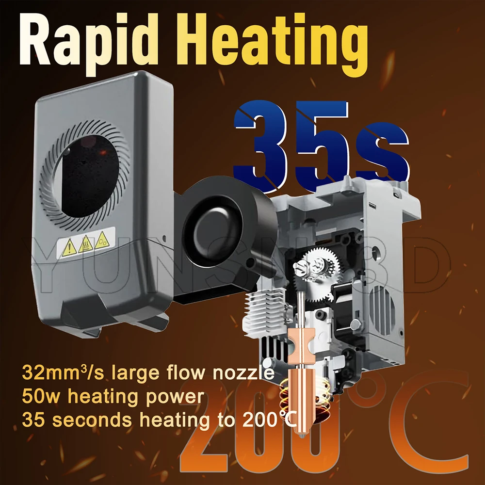 Boquilla Flashforge AD5X, nuevas boquillas Hotend de acero endurecido bimetálico mejoradas de 0,4mm para piezas de repuesto de impresora 3D AD5X - imagen 4