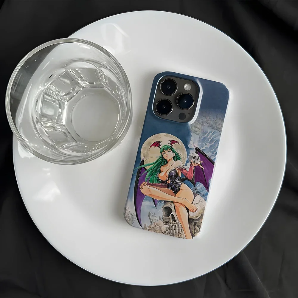 Morrigan-funda de teléfono The Devil Never Dies para iPhone 16, 15, 14, 13, 12, 11 Pro Max X XS XR XSMax 7 8 Plus, película brillante, cubierta dura para PC - imagen 3