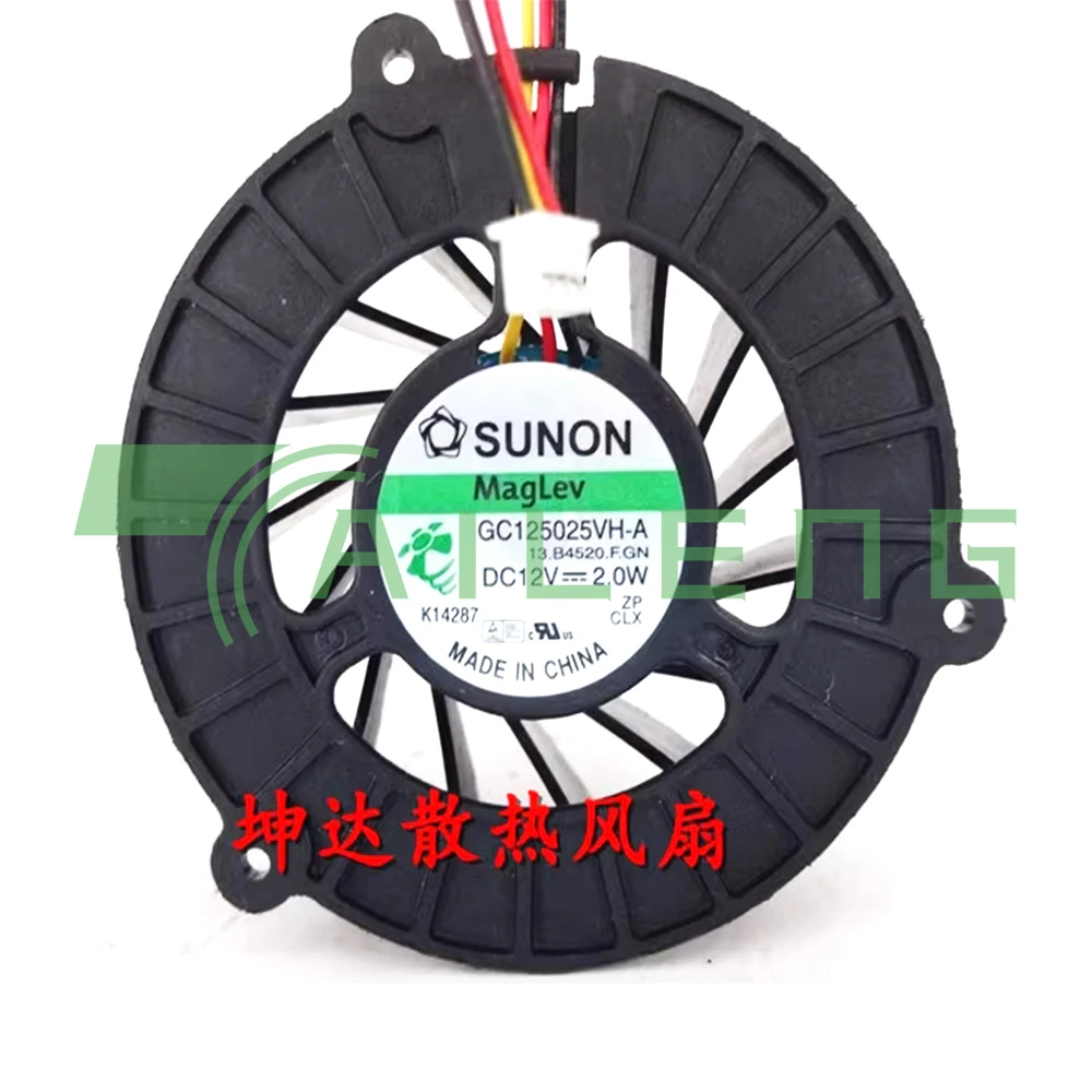 Para Sunon GC 125025 VENTILADOR DE REFRIGERACIÓN VH-A 12V 2.0W 13.B4520.F.GN