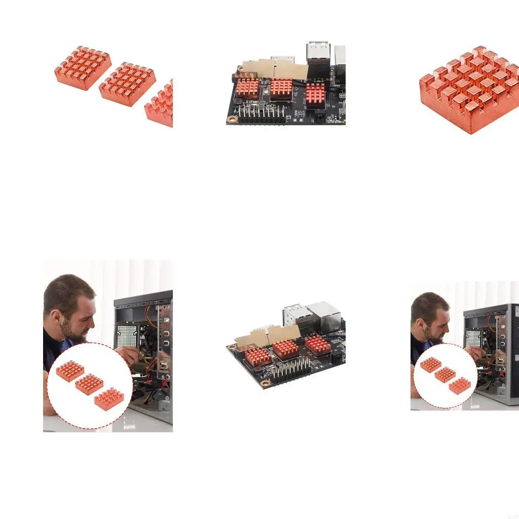 462E 3Piece Spite Heatsink cobre para placa desarrollo K2B H618 Efectivo