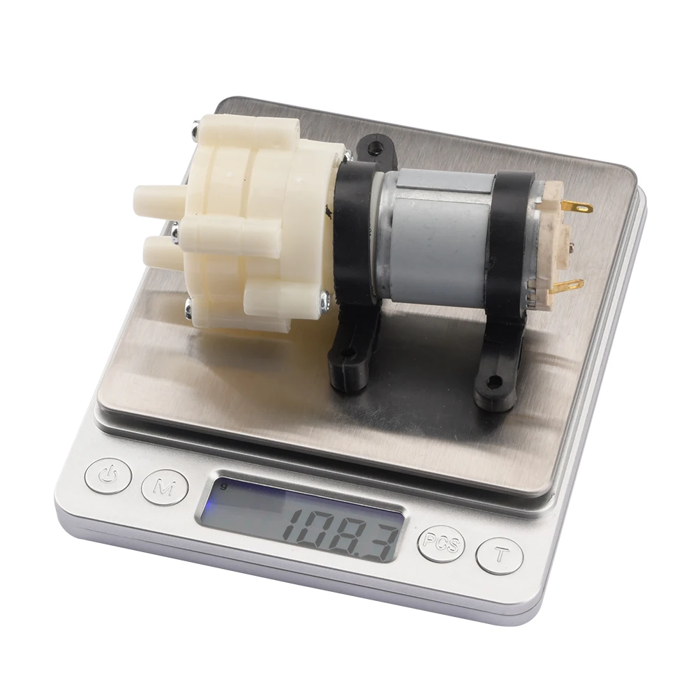 DC6-12V R385 Micro bomba acuarios y peceras bombas de diafragma CC neumáticas redondas accesorios de bombas de aire de acuario 1,5-2L/Min - imagen 5