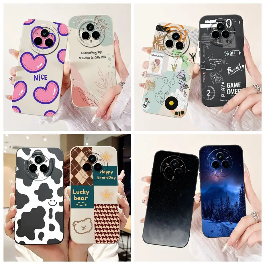 Para Realme 14 Pro 5G funda RMX5056 elegante arte pintado funda de teléfono a prueba de golpes para Realme 14 Pro Plus Realme14 Pro + bolsas suaves