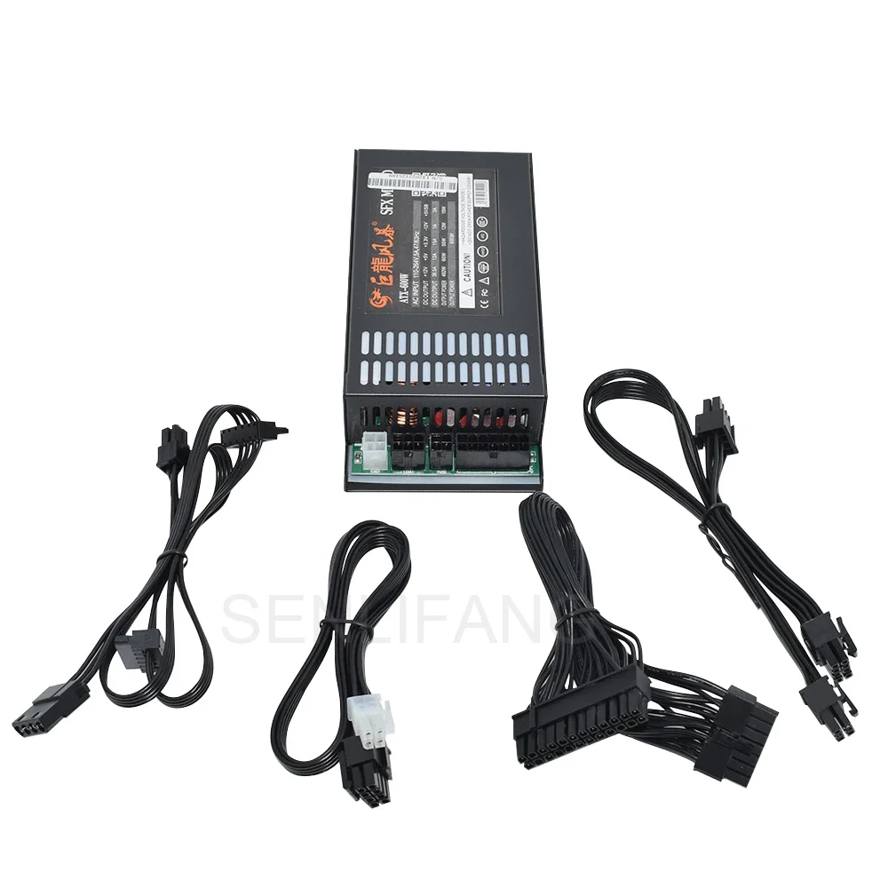 SENLIFANG Modular completo 7660B 400W 600W 1U pequeña fuente de alimentación para K39 A4 S3 G5 ITX Mini funda POS AIO fuente de alimentación 110-264V silencioso - imagen 4