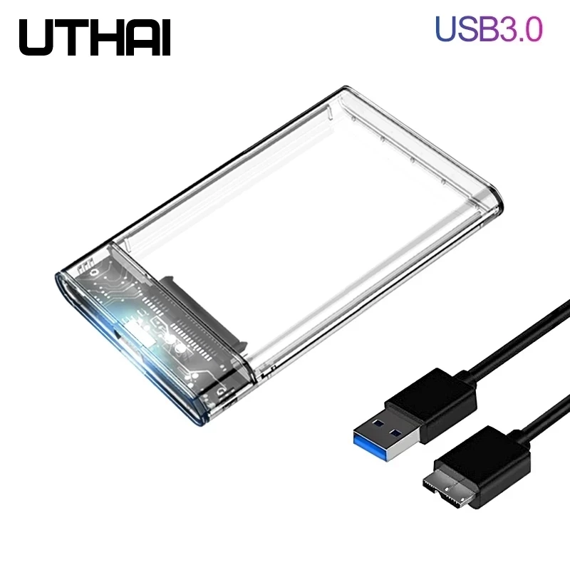 UTHAI-carcasa de disco duro G06 USB3.0HDD, puerto serie de 2,5 pulgadas, carcasa de disco duro SATA SSD, soporte de 6TB, funda externa HDD - imagen 2