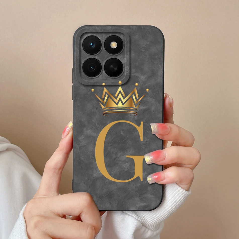 Funda para Honor X8C 4G textura ondulada letras protección completa carcasa de teléfono de silicona suave para Honor X8 C HonorX8C funda trasera regalo - imagen 3