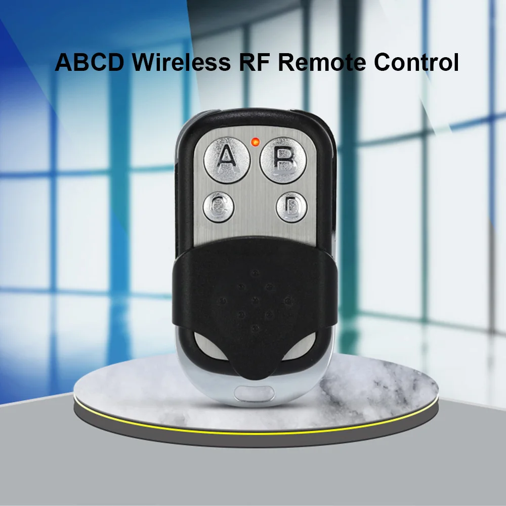 ABCD Wireless RF Remote Control 433 MHz with battery key chain for Electric Gate Garage Door Remote Control Key Fob Controller - imagen 3