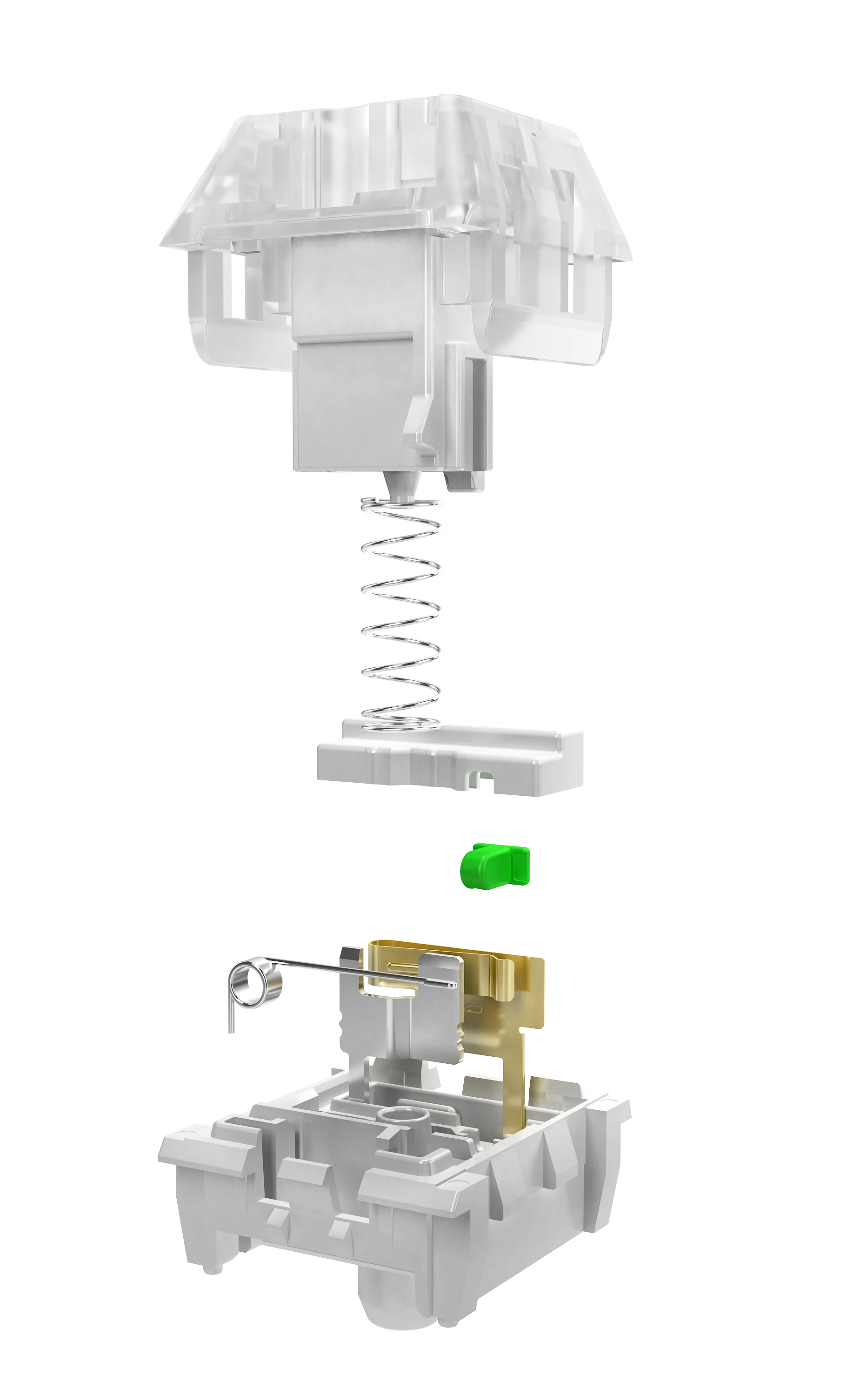 Kailh Box-interruptor táctil blanco V1, 3 pines, Kit de teclado mecánico personalizado, accesorios, sonido nítido, IP54, resistente al agua, RGB para juegos - imagen 3