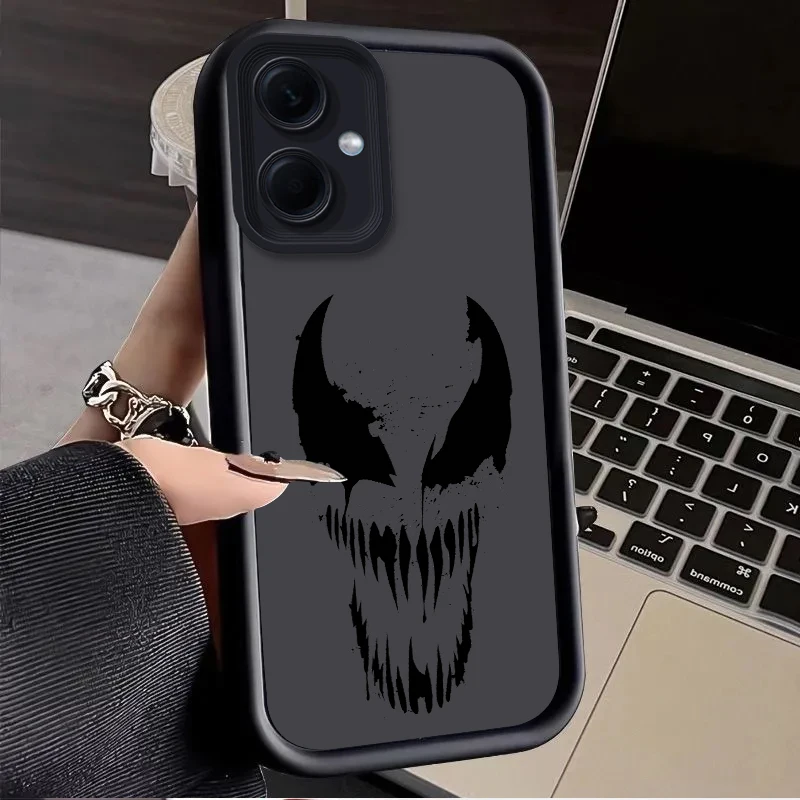 Funda Marvel Venom para Xiaomi Redmi Note 14 13 12 Turbo 11S 4G 11 10 Pro Plus 9 14C 13C 12C 9C A2 A1 Funda de silicona líquida - imagen 4