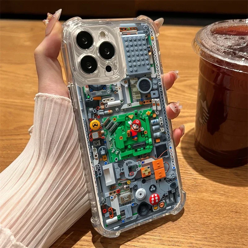 Funda con estampado de Super Mario para Samsung Galaxy A56 5G A55 A36 A35 A26 A16 A15 A14 A54 A53 A52 A51 A33 A32 A23 A25 A06 A05 A05S A04 - imagen 2