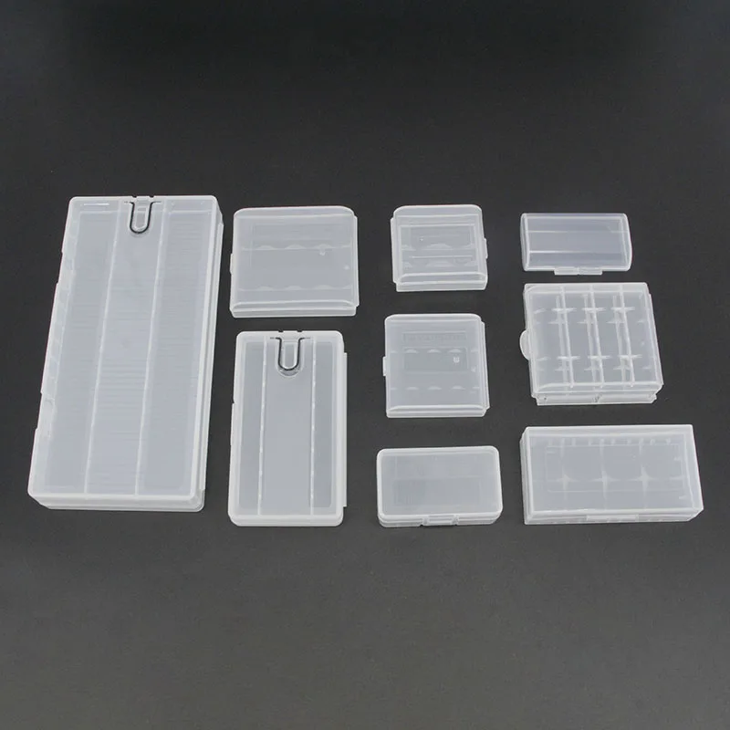 Caja de almacenamiento de pilas AA AAA, funda de plástico duro, funda protectora con Clips para caja de almacenamiento de pilas AA AAA - imagen 4