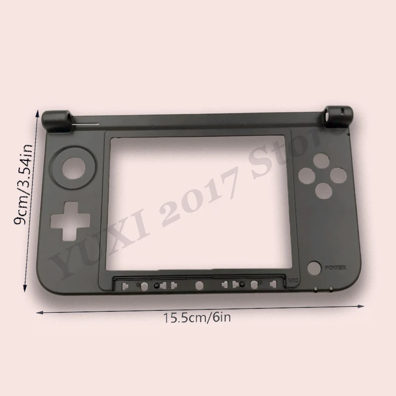La pieza de repuesto para el marco de plástico en el medio del marco exterior blanco o negro es para la consola de juegos 3DS XL LL - imagen 2