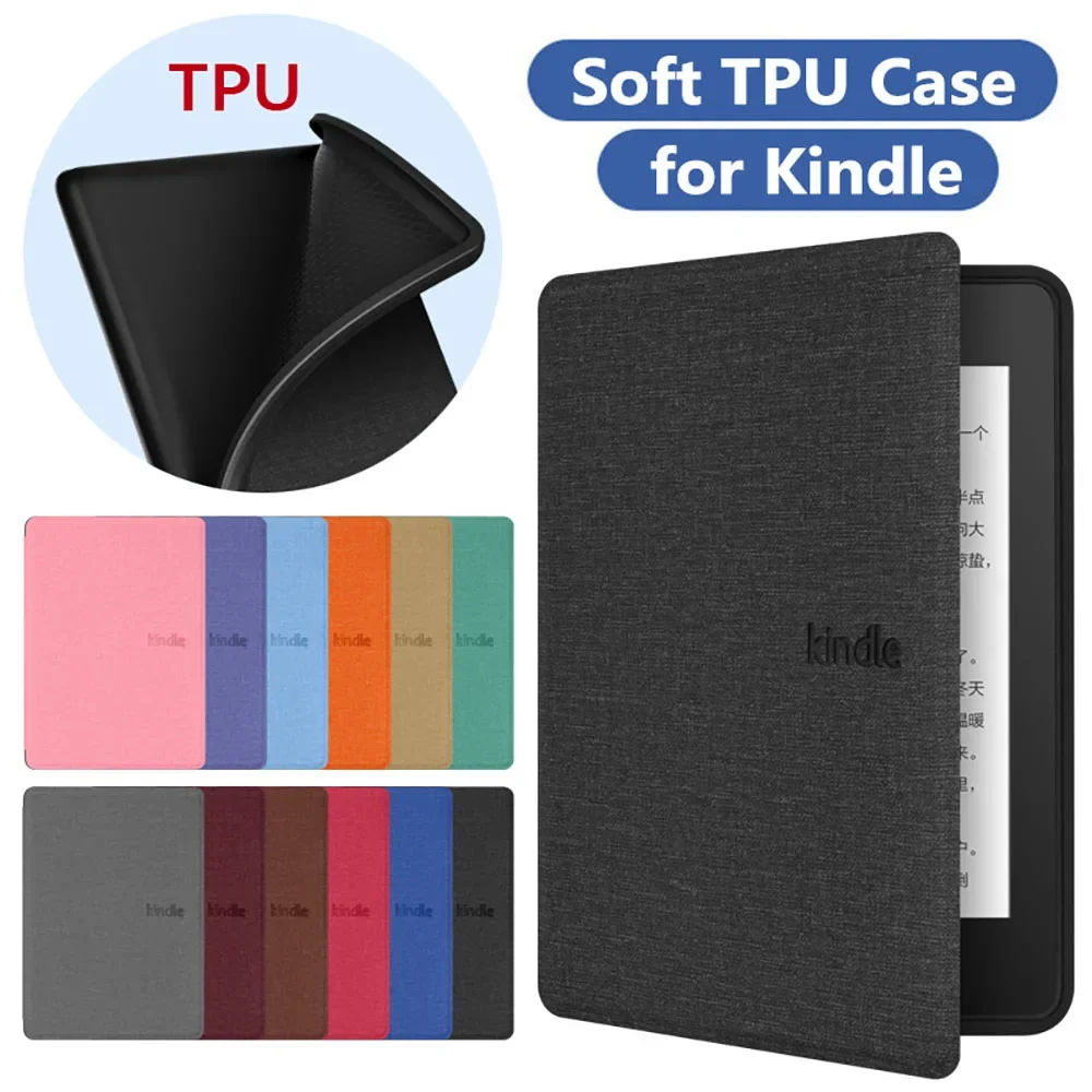 Funda suave de TPU para Kindle Paperwhite 2024 2022 2021 2019 2018 6 7 8 9 10th 11th 12th Generación 6 6,8 7 pulgadas Funda