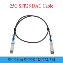 Cable DAC SFP28 25G de Cobre para Cisco y MikroTik