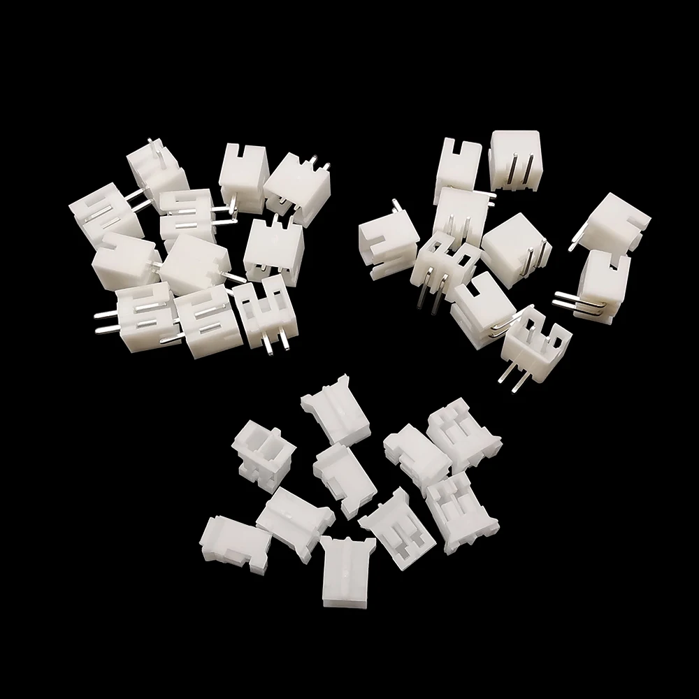100 Uds JST PH 2,0mm paso 2 pines recto/ángulo recto enchufe macho conectores de carcasa hembra PH2.0 conector de cable de carcasa de plástico