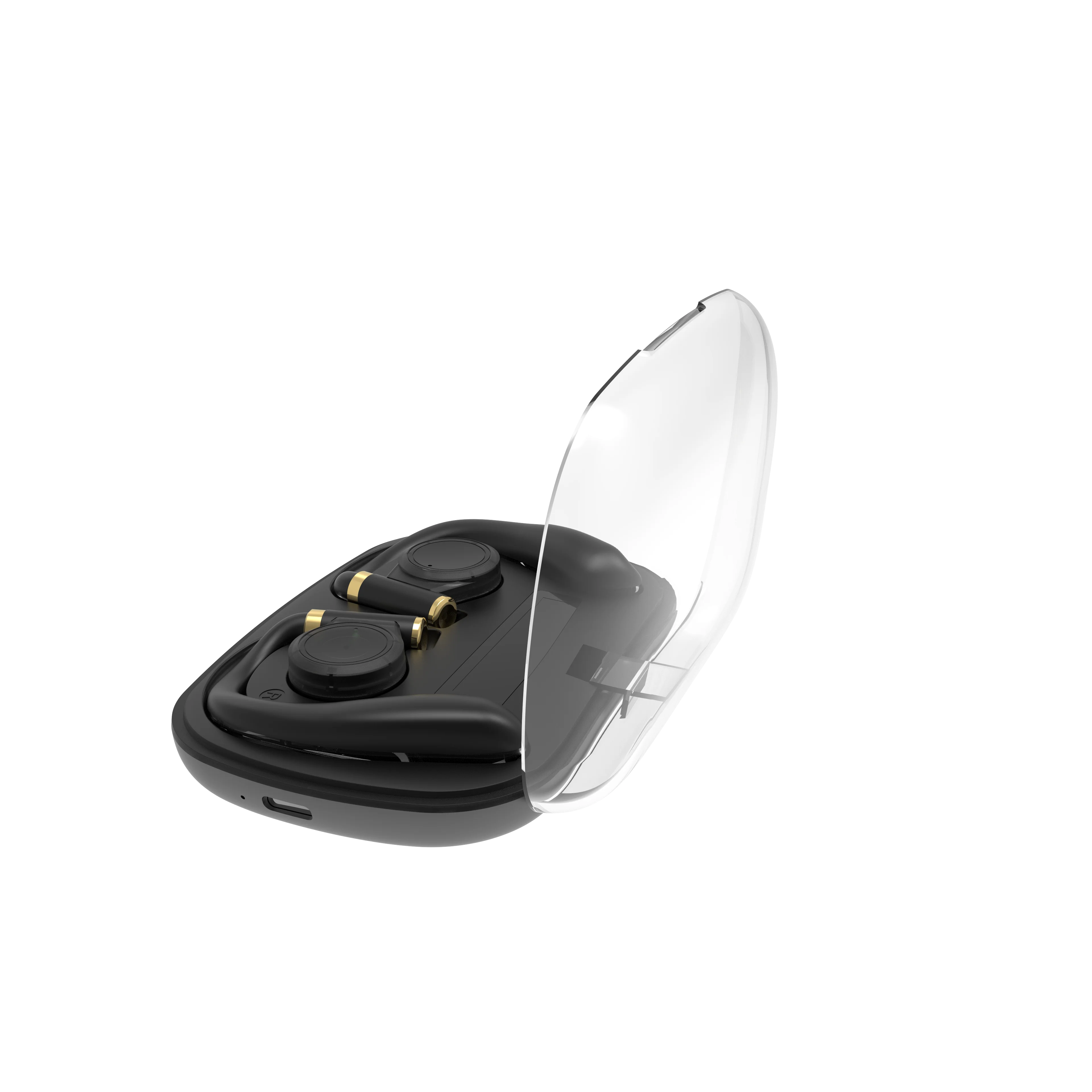 Auriculares por encima de la oreja OWS TWS, cascos deportivos con Bluetooth 5,3, abiertos, ETE-48, con pantalla LED Digital y estuche de carga - imagen 4