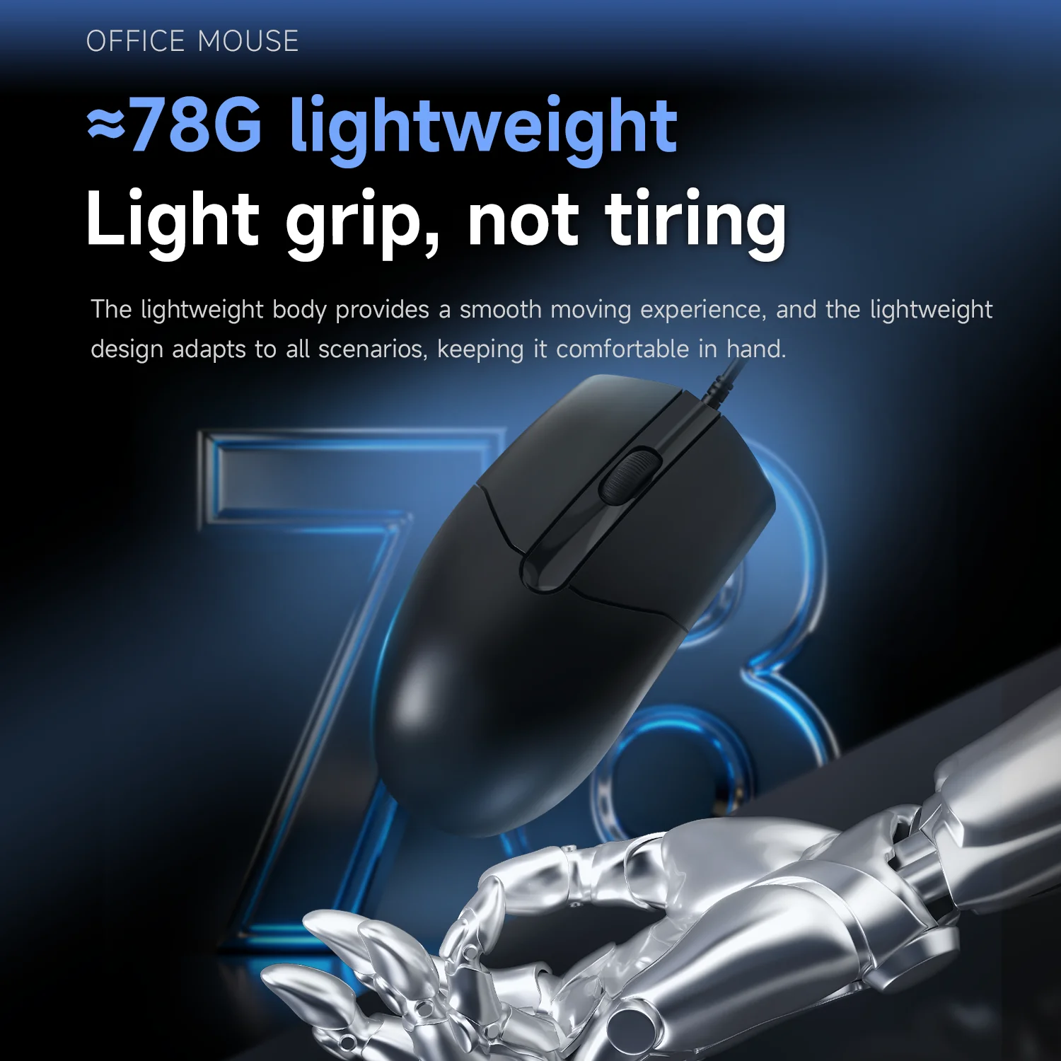 AJAZZ NJ01 Ratón con cable Ratón macro ergonómico para juegos para PC portátil - imagen 4