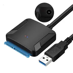 Adaptador USB 3,0 a SATA 5 Gbps para Discos Duros HDD y SSD 2,5 / 3,5