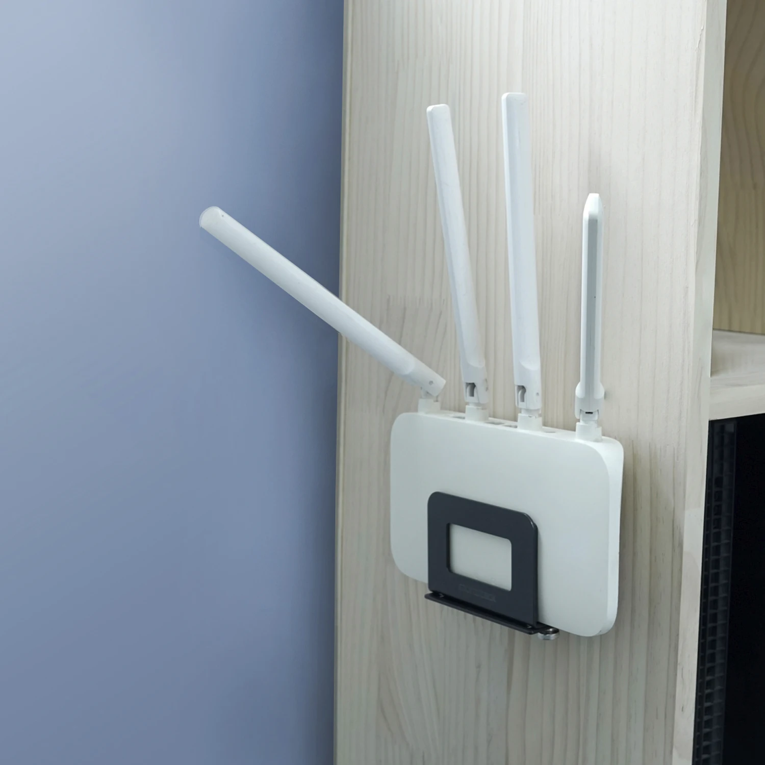 Monzlteck Soporte de montaje en pared ajustable para dispositivos pequeños para Apple TV 3/4/4k, enrutador, módem, TV Box y otros reproductores multimedia - imagen 3