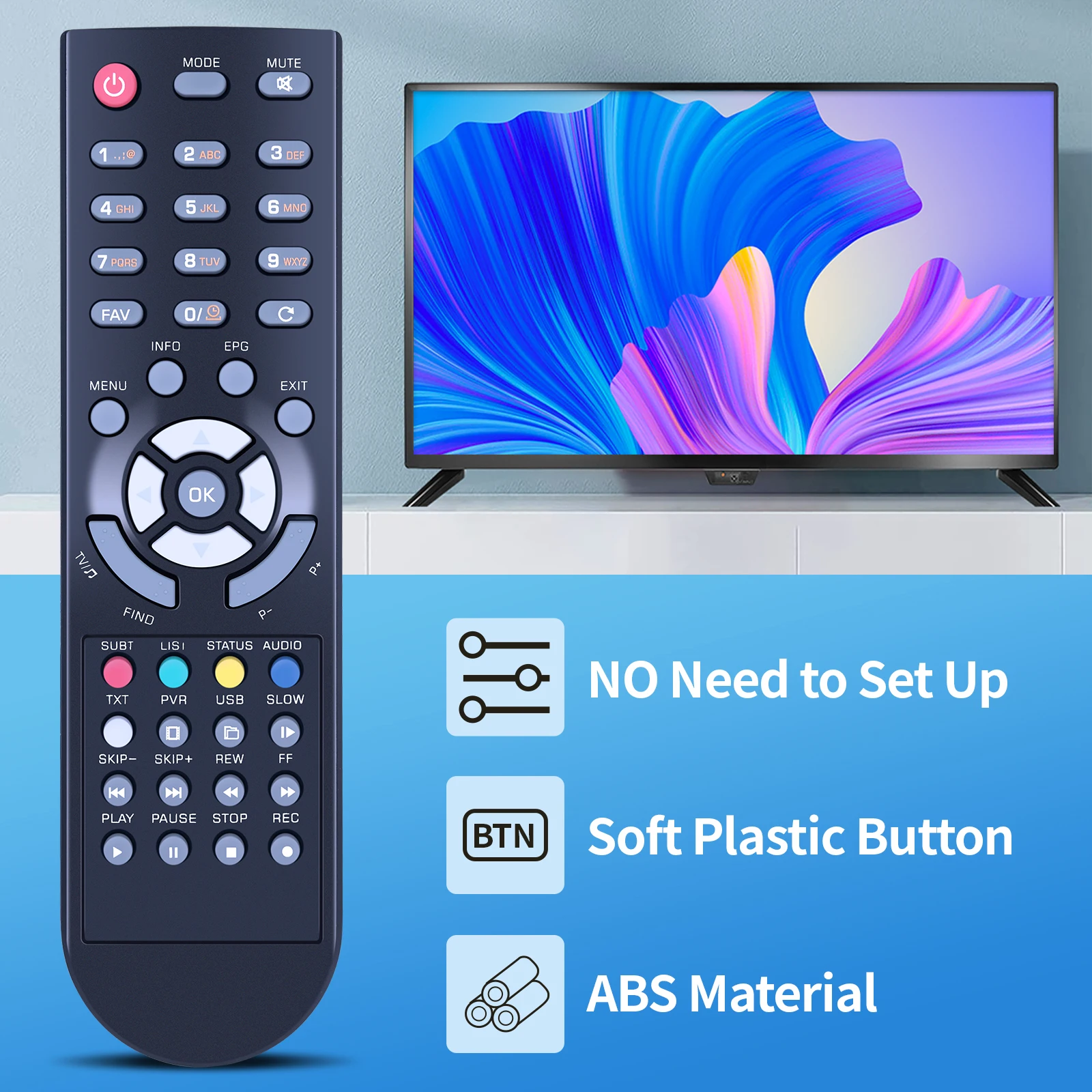 E-RCU-012 Control remoto para Opticum Orton Globo X80 X80RFX80HDMI X80 Premium - imagen 3