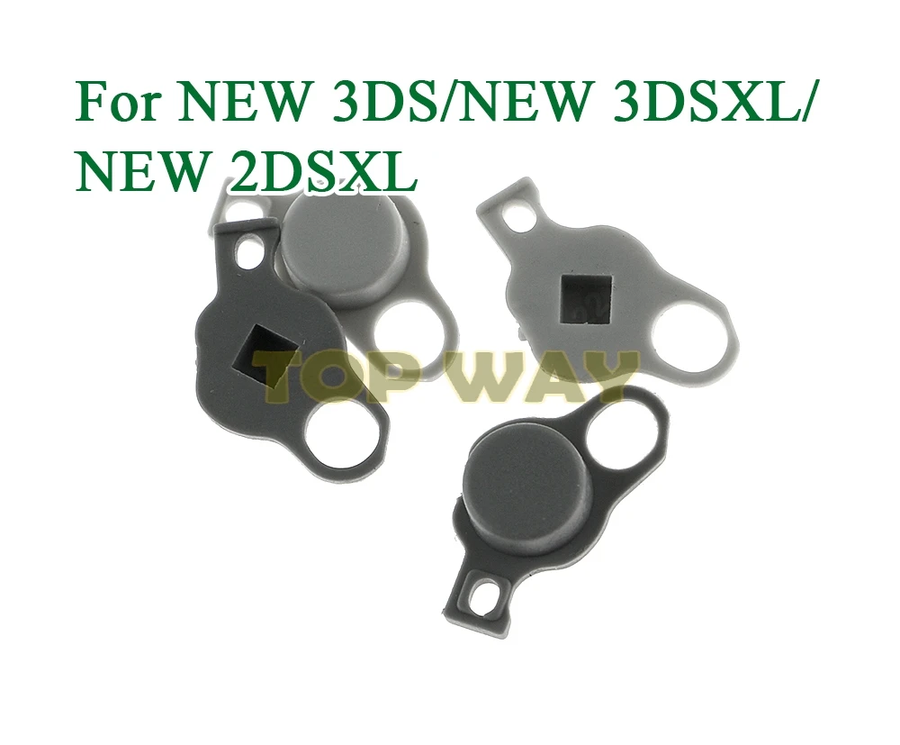 Reemplazo de tapa de Joystick analógico para nuevo 3DS/NEW3DS XL/NEW2DSXL, negro claro, gris C, Original, 2 piezas - imagen 5