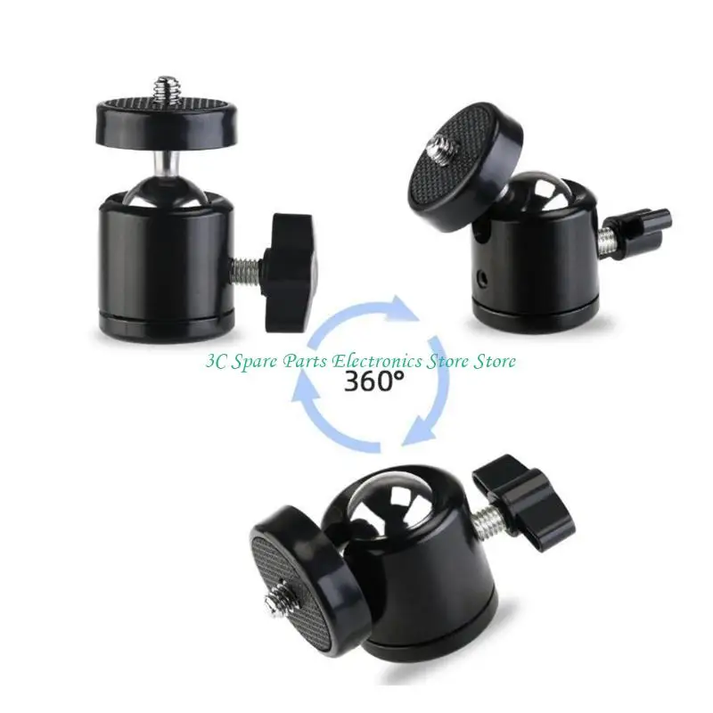 SZ Mini bola trípode para cabeza, rotación 360 ​​°, montaje en trípode, adaptador rótula cámara con orificio - imagen 4