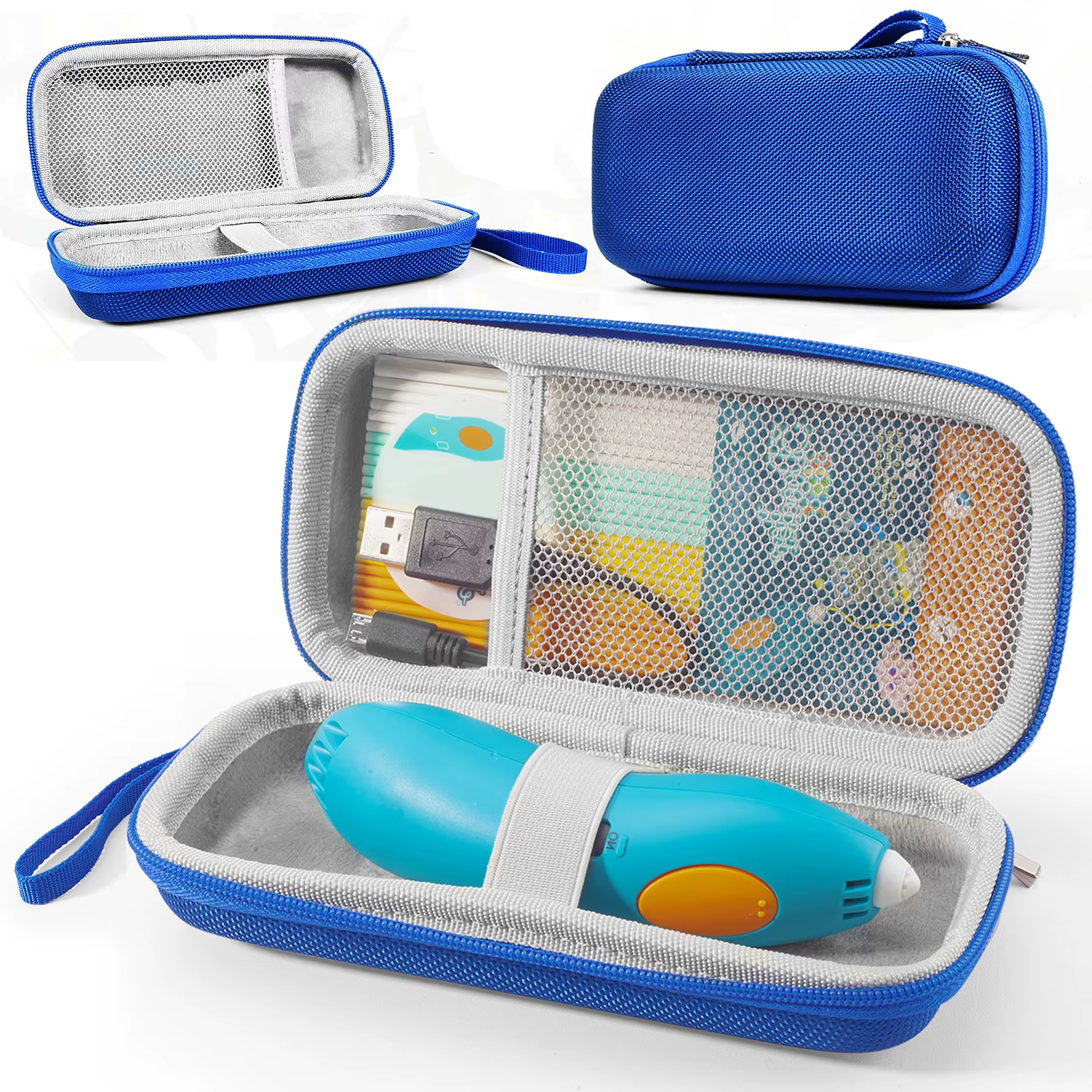 Bolsa de almacenamiento portátil para 3Doodler Start + Essentials, juego de actividades artísticas, estuche de transporte para impresión de filamentos, organizador de almacenamiento de repuesto - imagen 2