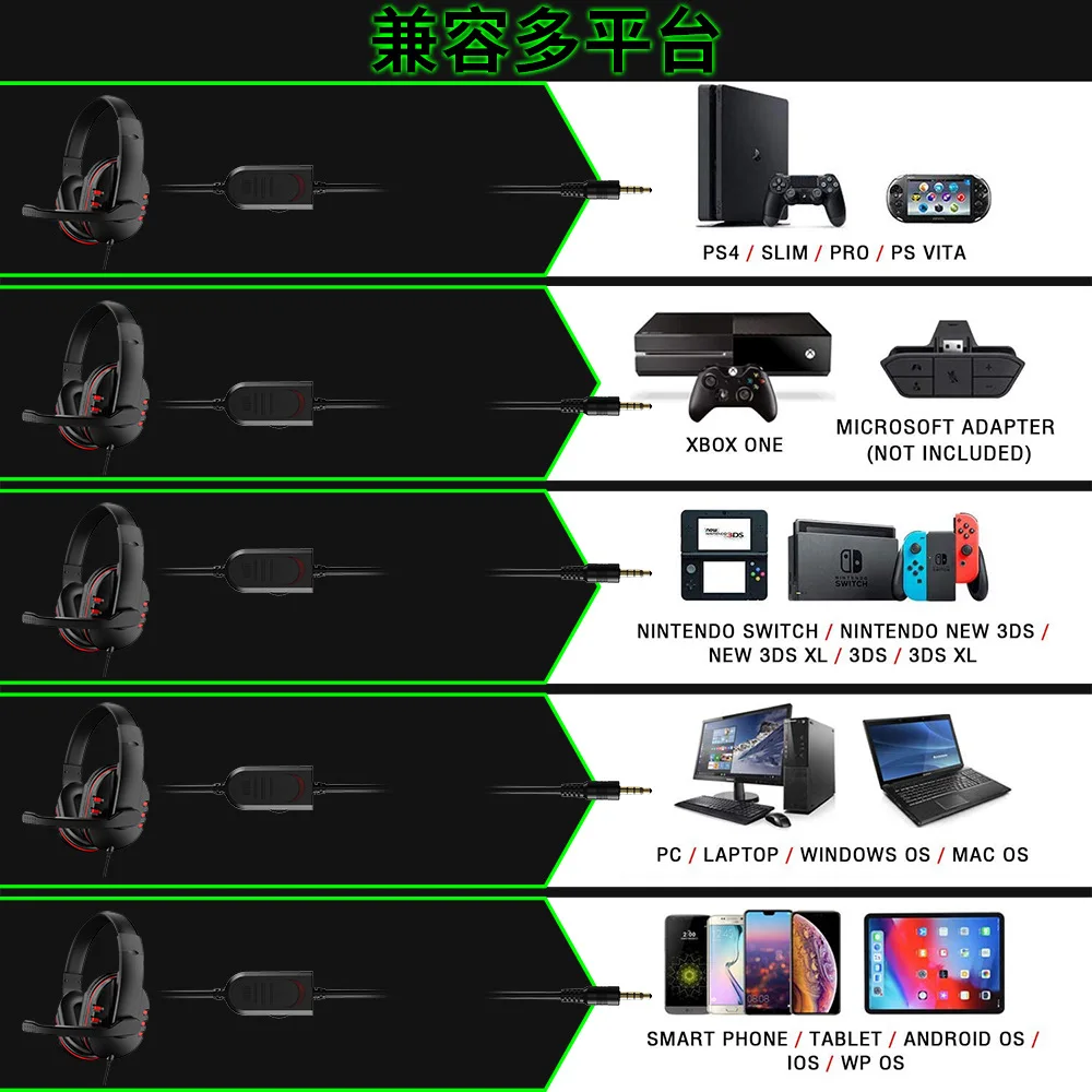 Auriculares Gaming con Micrófono y Cancelación de Ruido PC PS4 - imagen 4