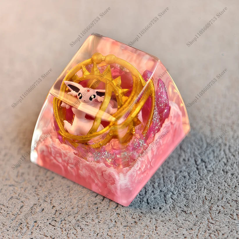 Teclas de Pokemon Gengar Rayquaza Cubone, teclado mecánico personalizado, teclas de resina, coleccionar teclas de Anime, regalos bonitos - imagen 3