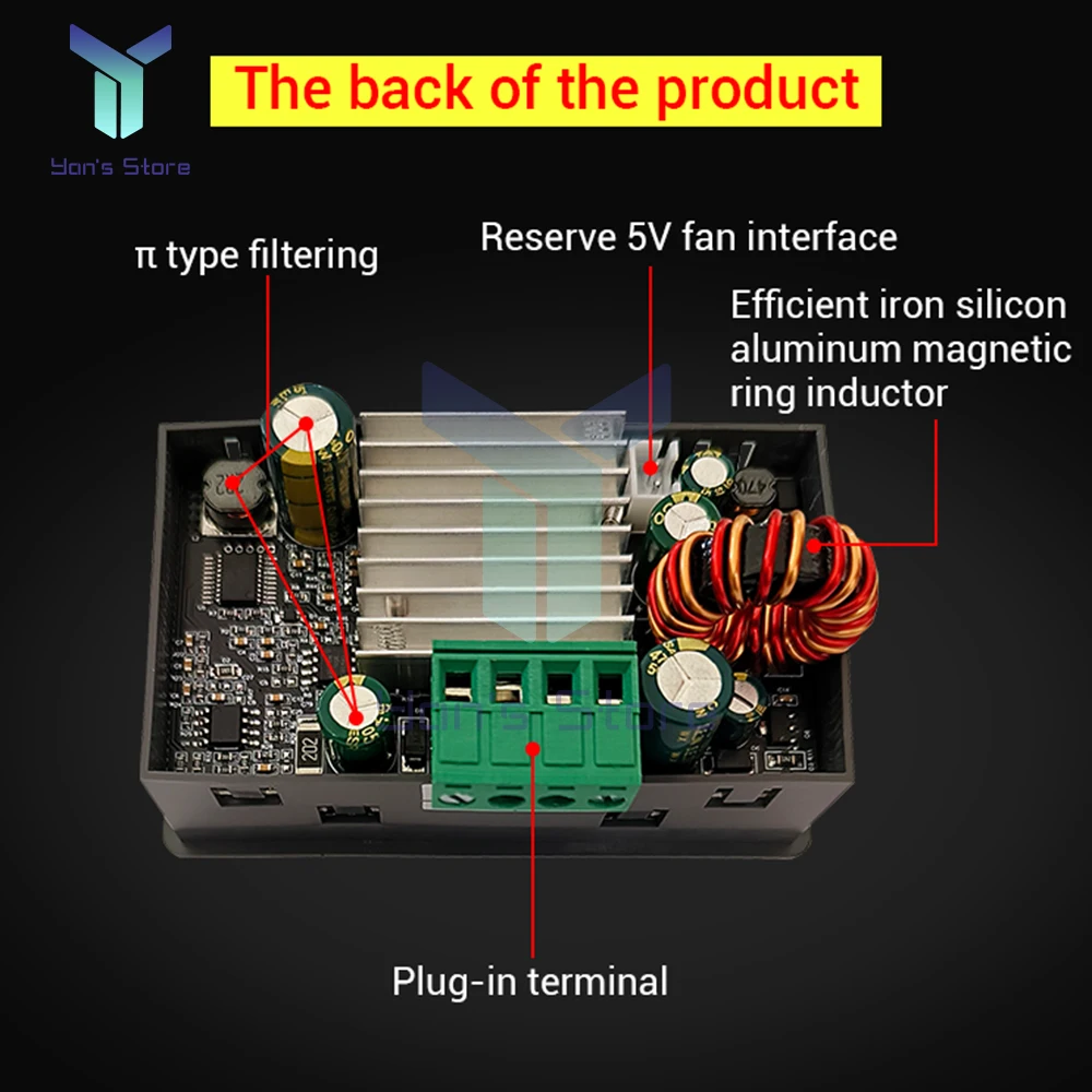 SK40C CNC Impulsar Step-Down fuente de Alimentación Ajustable Voltaje Y Voltaje Constante Corriente Constante Módulo de Carga 6-36V - imagen 5