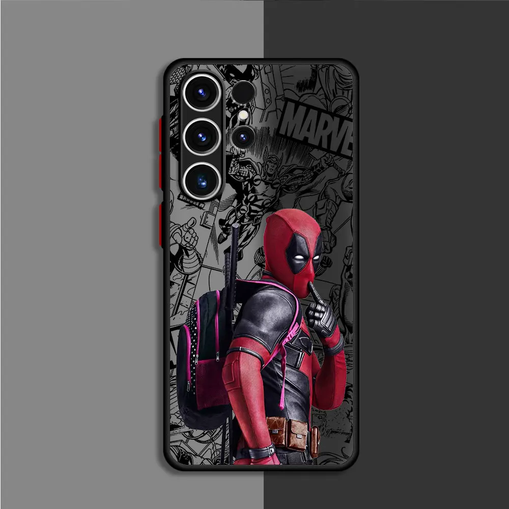 Funda de lujo Marvel Deadpool, funda dura para teléfono de PC para Samsung Galaxy S23 FE S9 S24 Plus S22 S23 Ultra S20 FE S10 Plus S21 - imagen 4