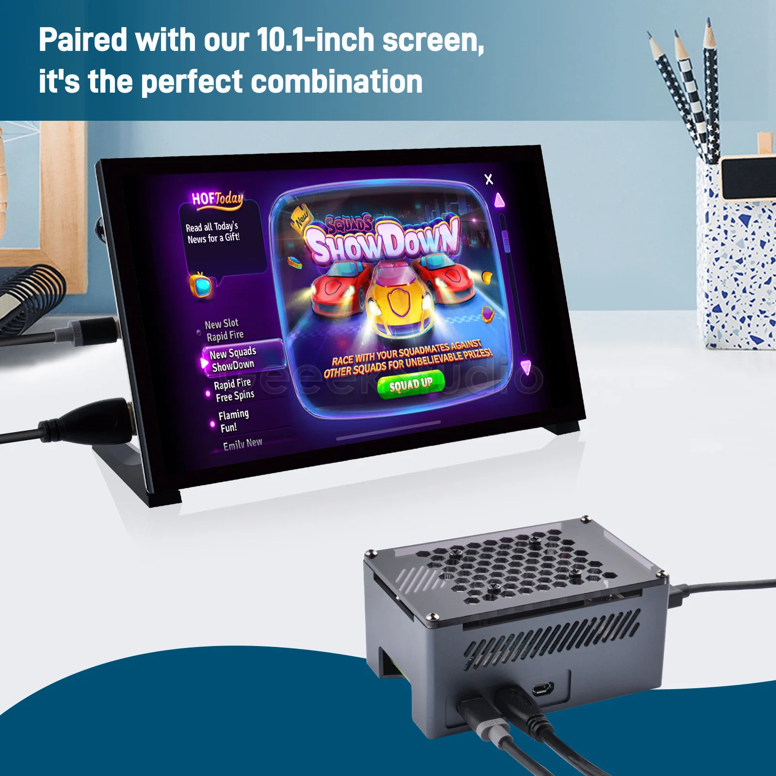 Carcasa de aluminio Raspberry Pi 5 con disipadores de calor de ventilador de refrigeración para RPI 5 - imagen 5