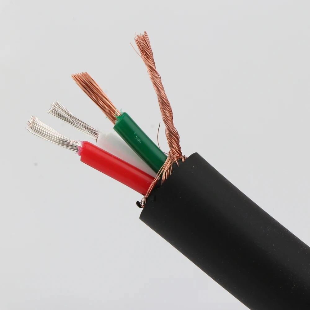 Audio Hifi 1M FP-314Ag 13mm de diámetro OFC + Conductor plateado Cable de alimentación de CA HIFI Cable a granel para Cable de alimentación DIY