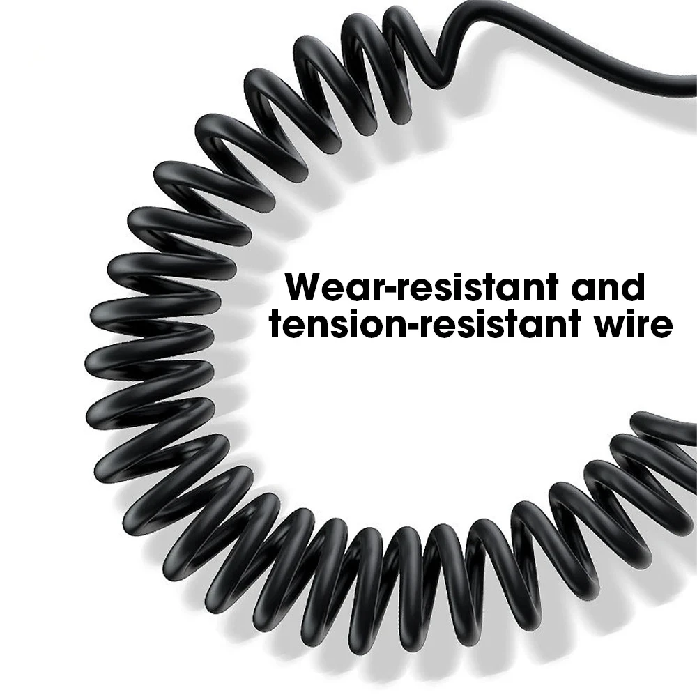 PD 27W 5A Cable de carga rápida elástico de resorte de coche para Apple iPhone 14 11 12 13 Pro Max 7 8 14 Plus X XR XS accesorios de Cable de datos - imagen 2