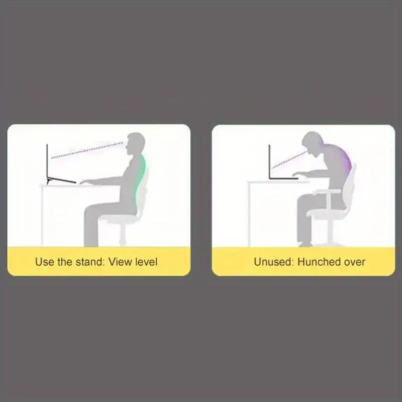 2 unids/set soporte para ordenador portátil, soporte para teclado, elevador, Mini soportes portátiles de aluminio para ordenador portátil - imagen 5