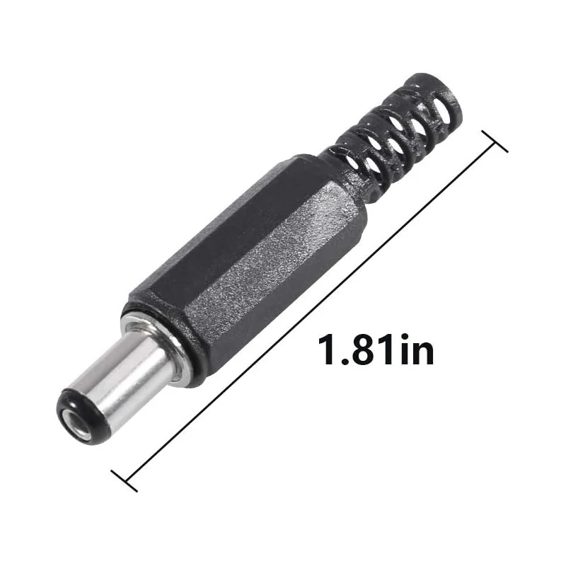 20 piezas reemplazo macho enchufe fuente de alimentación extremos DC 5,5x2,1mm tipo soldadura DIY DC barril conector Jack adaptador de conector - imagen 3