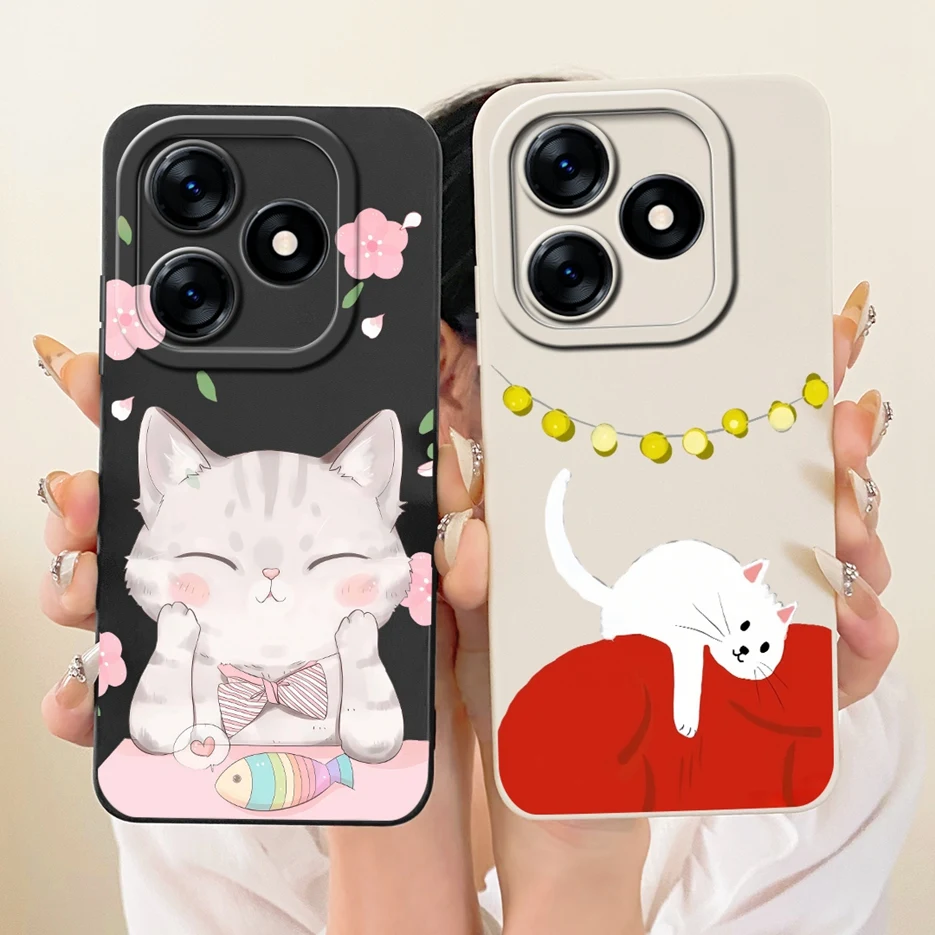 Para Realme Note 50 funda Realme C51 C53 lindo conejo cubierta de dibujos animados suave TPU funda de teléfono para Realme C53 C 51 RealmeC51 Note50 Fundas - imagen 3