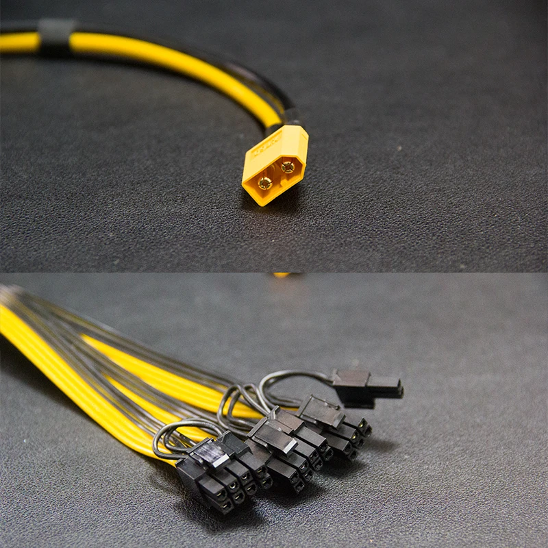 Cable de alimentación XT60 a GPU de 8 pines, 3X, 8P, 6 + 2p, tarjeta gráfica, cable de alimentación GPU - imagen 4