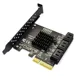 PCIE 4X to 6 Sata