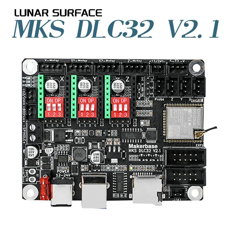 Ls-makerbase-placa base MKS DLC32 V2.1, controlador sin conexión de 32bits, WIFI, pantalla táctil TFT, TS24/TS35-R, para máquina de grabado láser - imagen 2