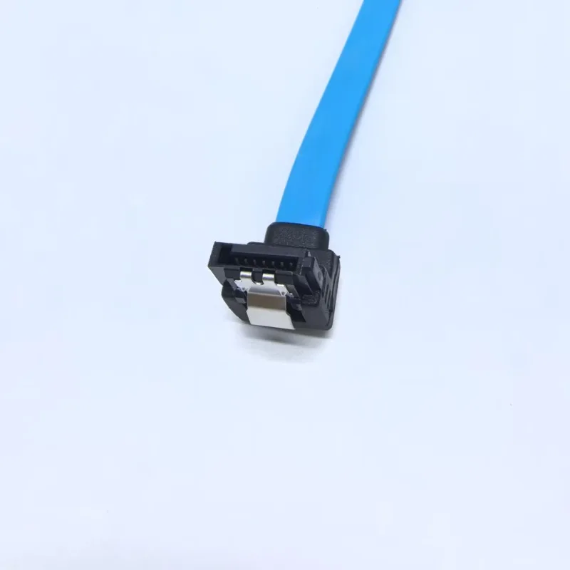 Cable de transferencia de datos SATA 3,0, Cable de extensión de puerto serie curvo de 90 grados para PC, disco duro HDD SSD, rojo/azul/negro - imagen 3