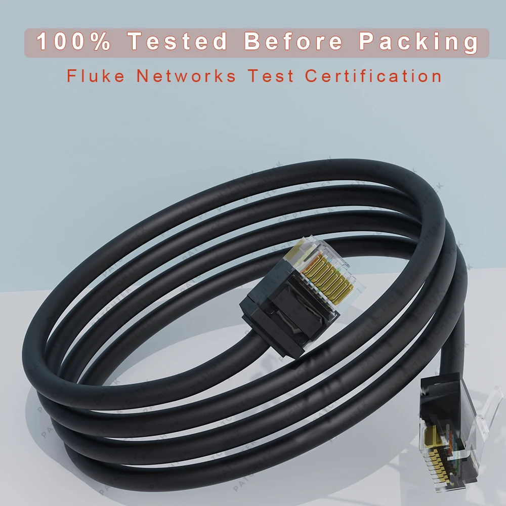 COMNEN Cat6/Cat6a paquete de 8 Cable de conexión Ethernet para enrutador Cat6a delgado 10G compatible con Cable de conexión Cat 6A para cable de red de enrutador - imagen 5